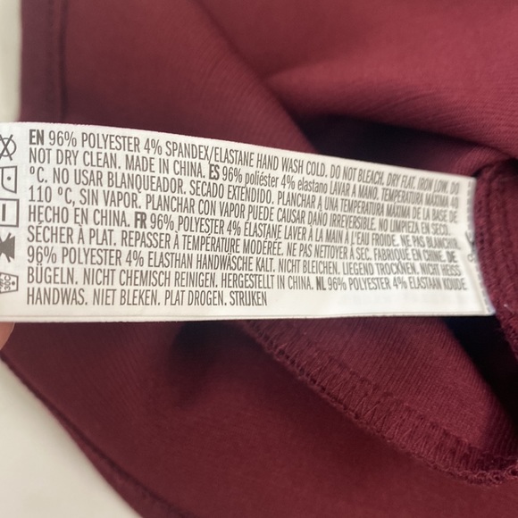 (B17) Forever 21+ Midi Knit dress - cal burgundy, Size 2X, NWT - Picture 9 of 9